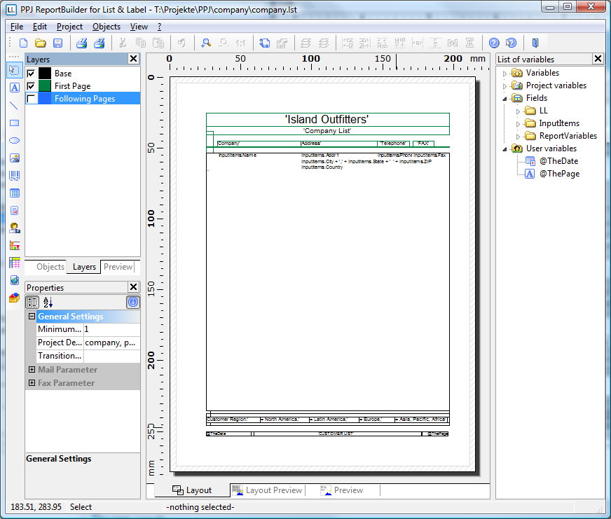 Historical Report Conversion example