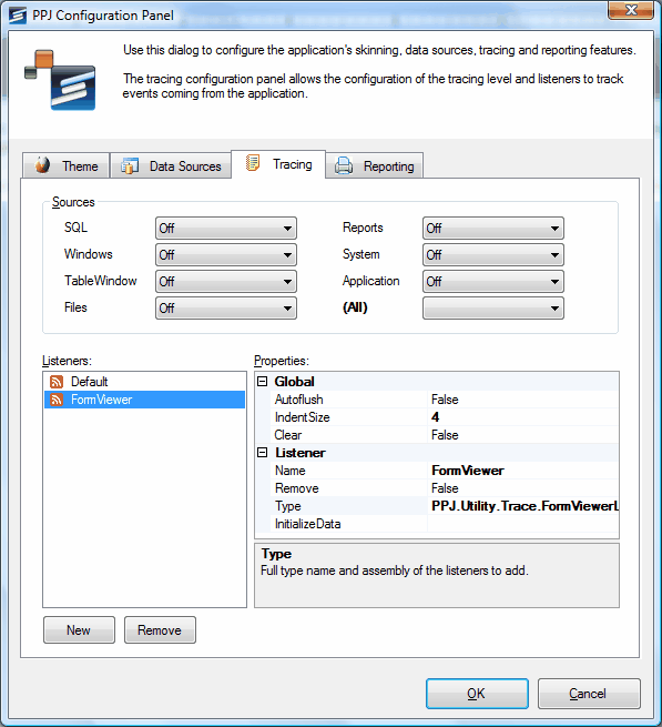 Historical Configuration Tool example
