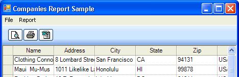 Toolbar with enhanced background