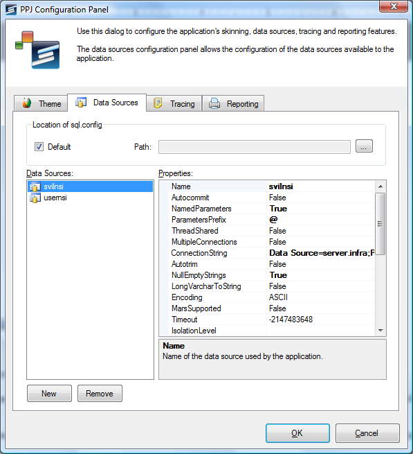 Historical Configuration Tool example