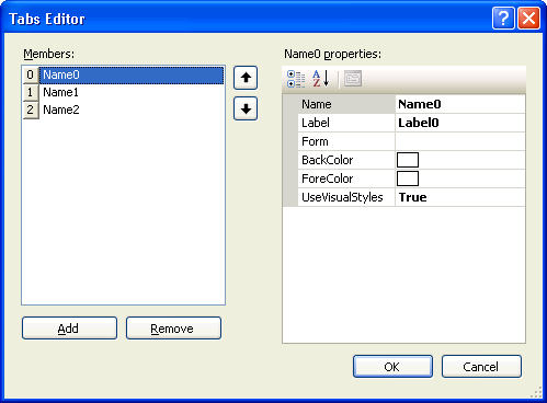 TabSetup Editor